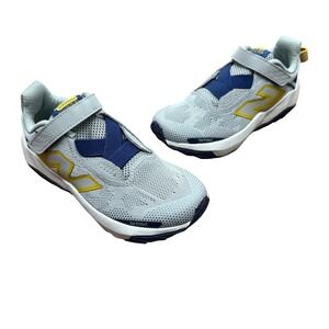 New Balance Nitrel v6 Kids Size 13 Grey Blue DynaSoft Bungee Trail Running Shoes